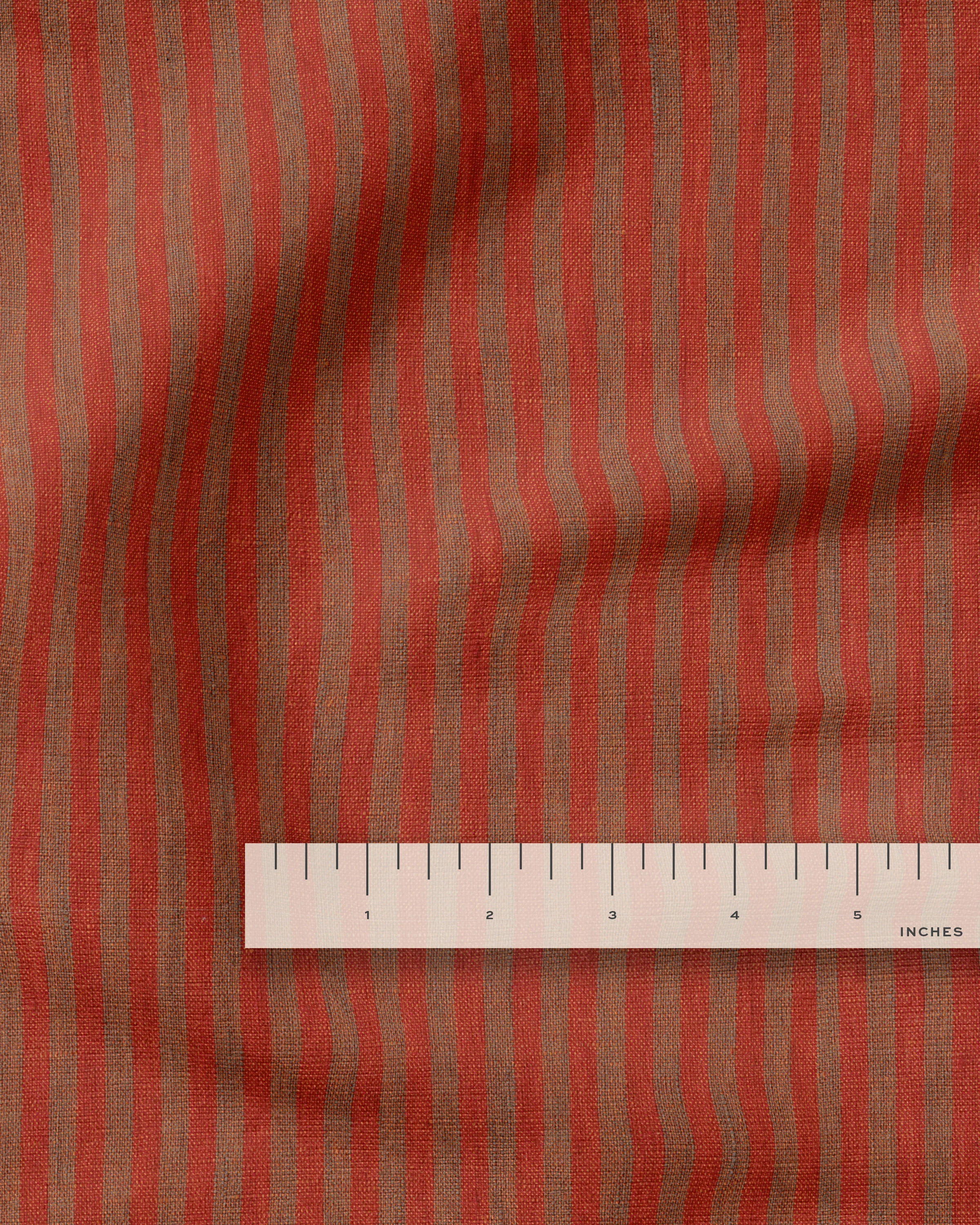 Apple Crisp Candy Stripe Washed Linen - Image 3