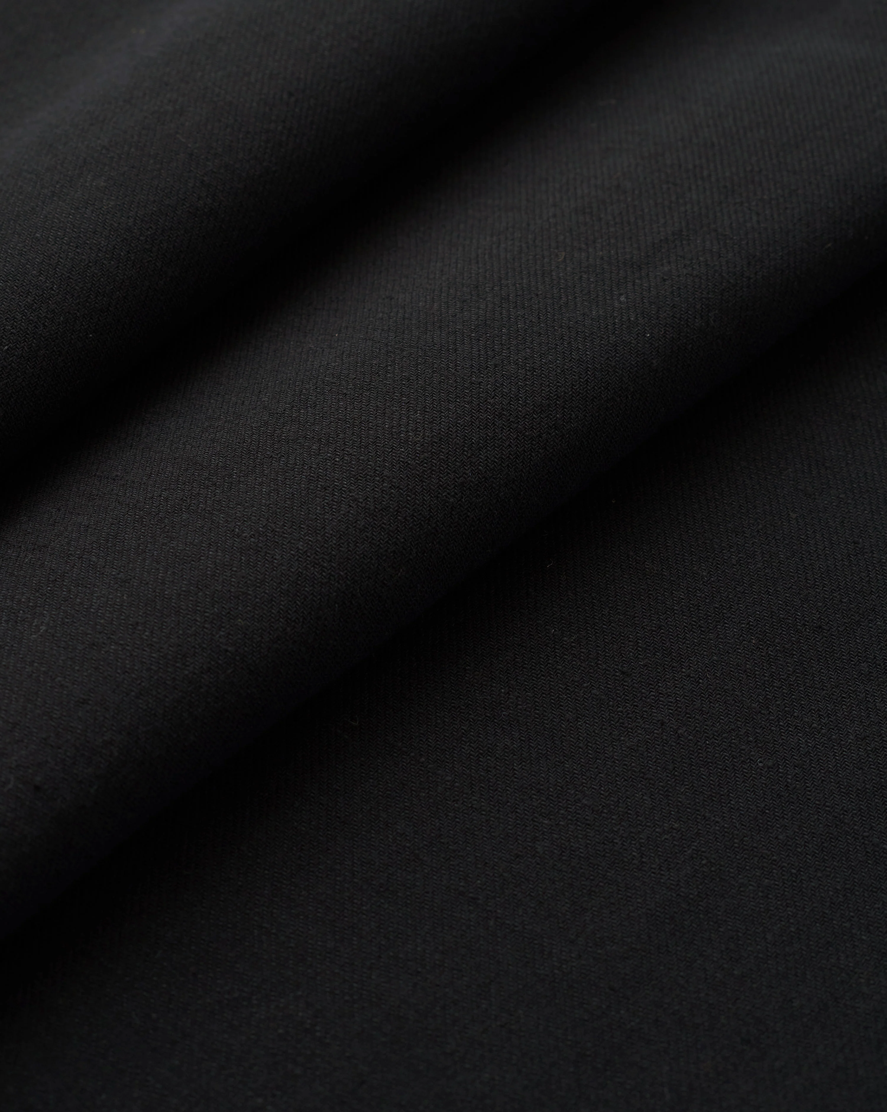 Black Cotton Linen Twill - Image 2