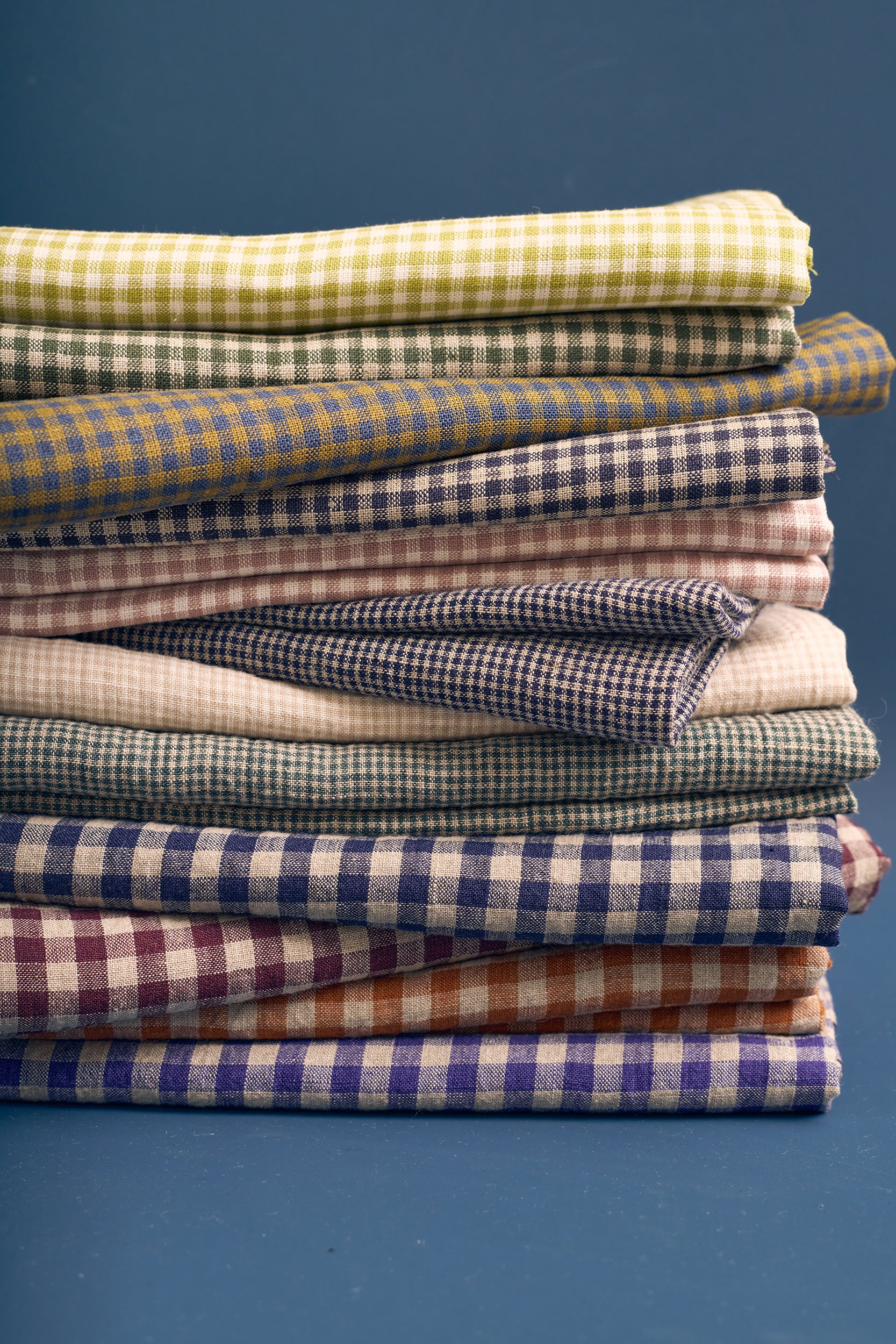 Weathered Thyme Micro Gingham Linen - Image 4