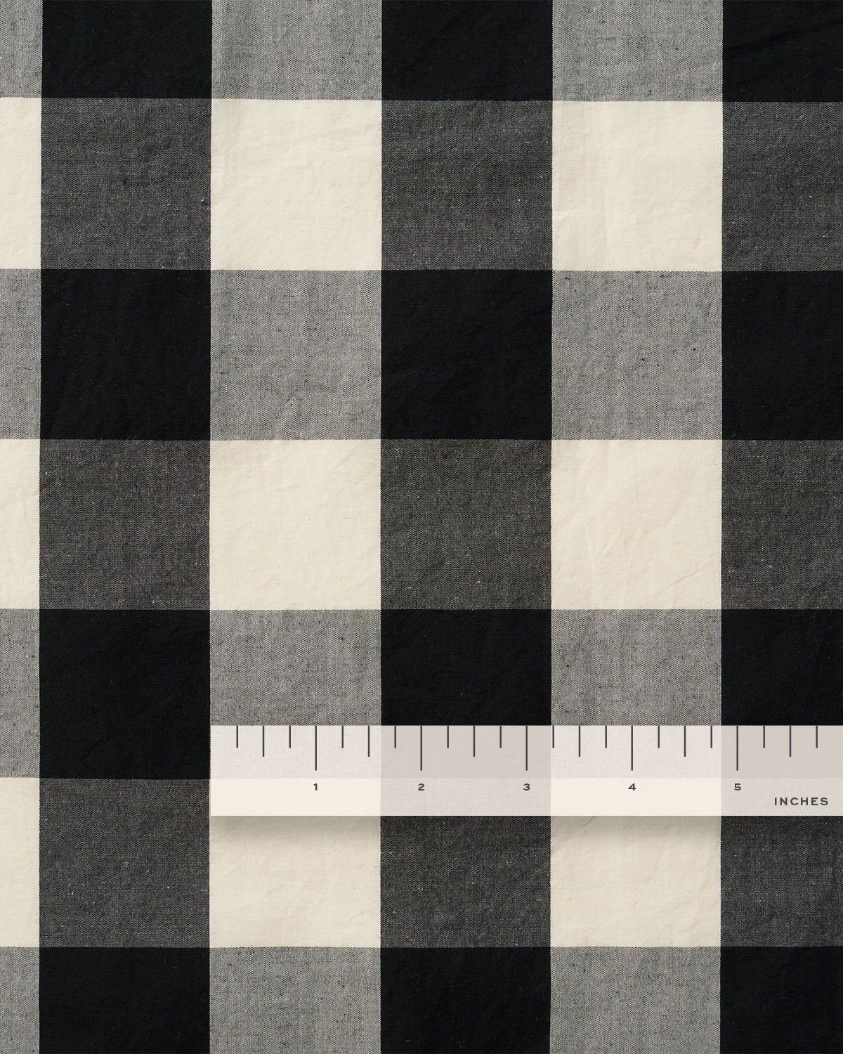 Black Grand Gingham Premium Cotton - Image 3