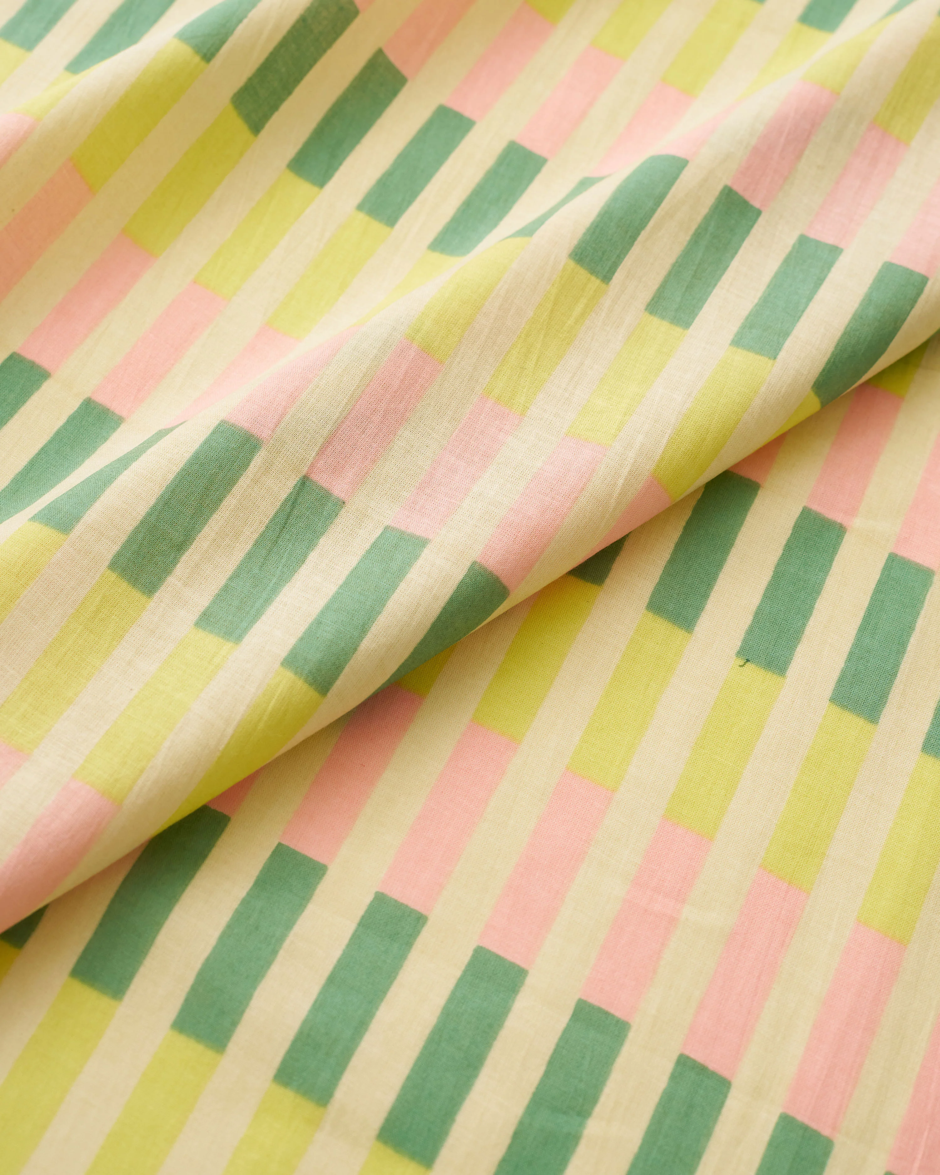 Polemo Multi Stripe Block Print Cotton - Image 3