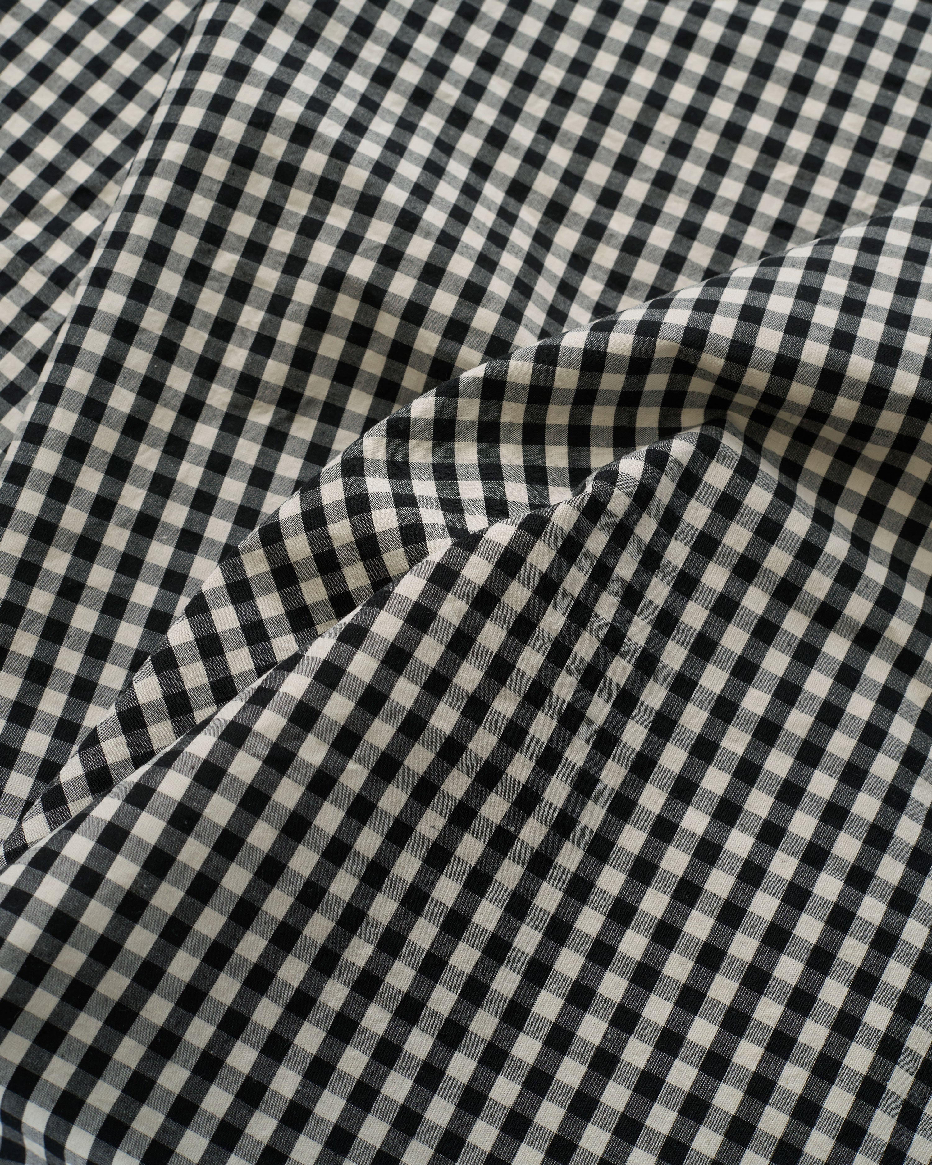 Black Petite Gingham Premium Cotton
