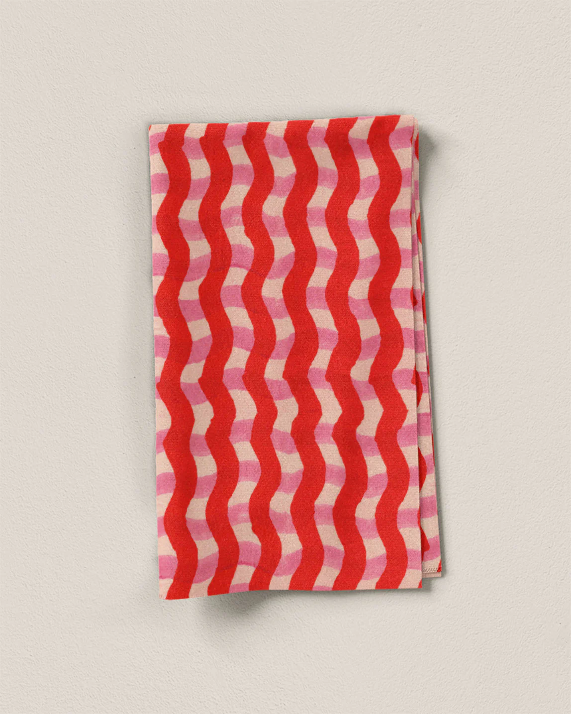 Sunburnt Strawberry Organic Cotton Block Print
